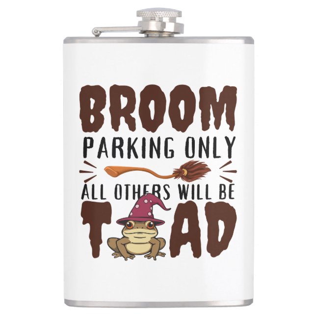 Happy Halloween Pumpkin Scarecrow  Flask (Front)