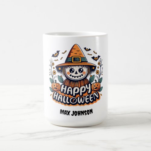 Happy Halloween _ Pumpkin Spice Orange Black Coffee Mug