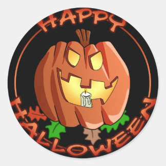 Happy Halloween Pumpkin Sticker