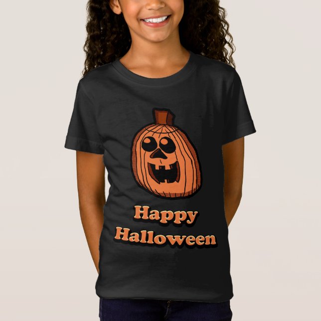 Happy Halloween Pumpkin T-Shirt (Front)