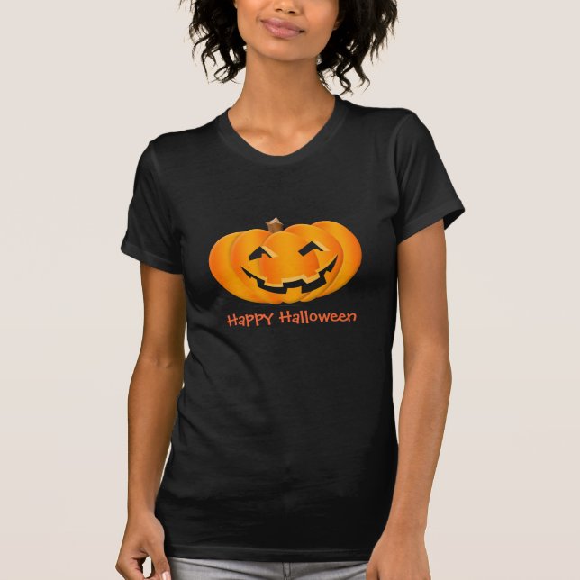 Happy Halloween Pumpkin T-Shirt (Front)