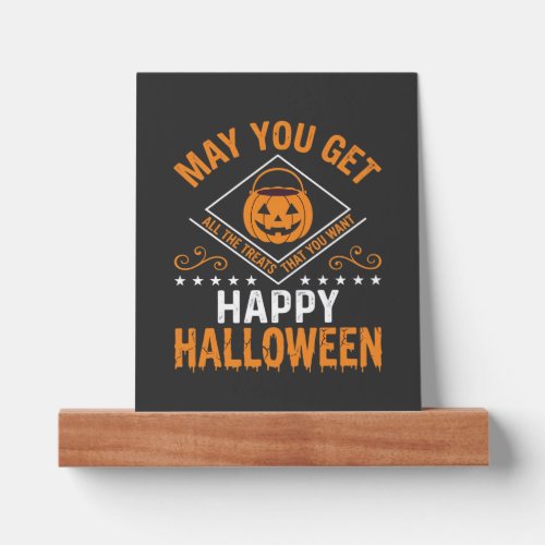 Happy Halloween Pumpkin Treats Vector Design Picture Ledge