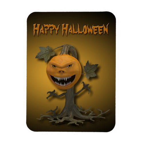 Happy Halloween Pumpkin Tree Magnet