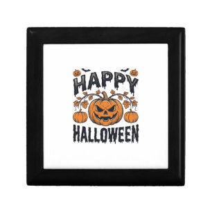 Happy Halloween Pumpkin Vintage Engraving Design_1 Gift Box