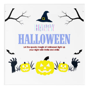 Happy Halloween Pumpkin Wall ART