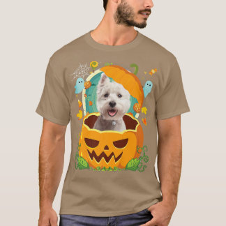 Happy Halloween Pumpkin West Highland White Terrie T-Shirt