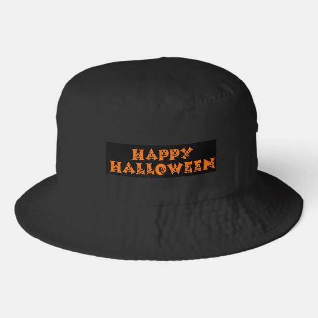 Happy Halloween Pumpkins Bucket Hat (Front)