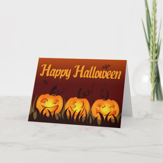 Happy Halloween - Pumpkins Card