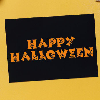 Happy Halloween Pumpkins Card by Cardgallery at Zazzle