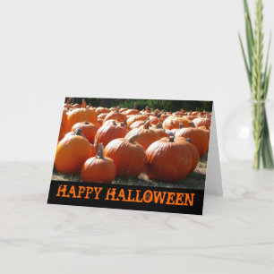 Happy Halloween Pumpkins Card