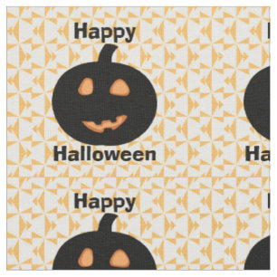 Happy Halloween Pumpkins Fabric