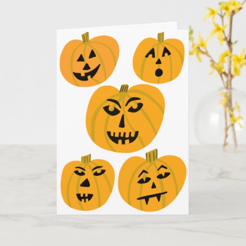 HAPPY HALLOWEEN Pumpkins Jack_O_Lanterns Card