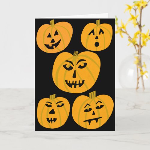 HAPPY HALLOWEEN Pumpkins Jack_O_Lanterns Card