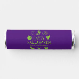 Happy Halloween purple green spooky cute custom Breath Savers® Mints
