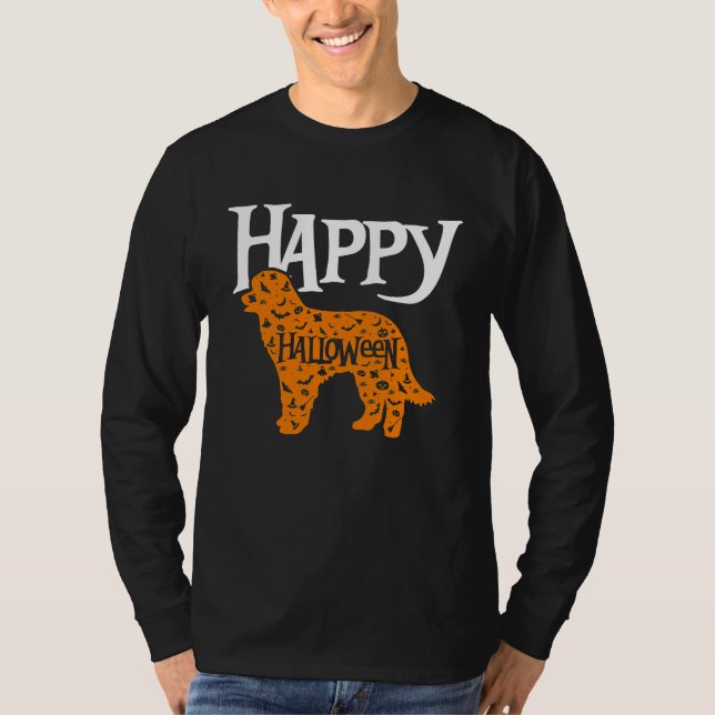 Happy Halloween Pyrenean Shepherd T-Shirt (Front)