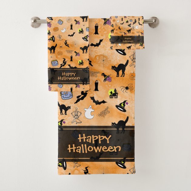 Halloween bath online towel