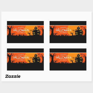 Happy Halloween Rectangular Sticker