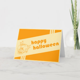 happy halloween : retro : card