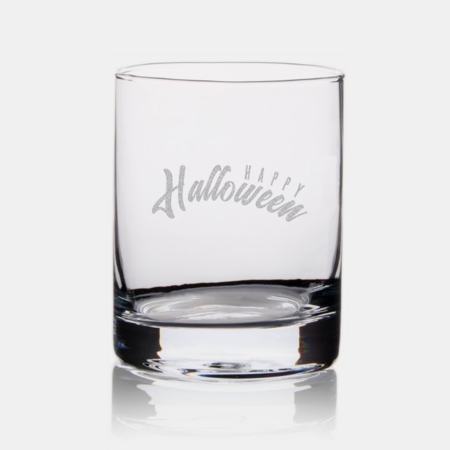 Happy Halloween Rocks Glass (Glassware)