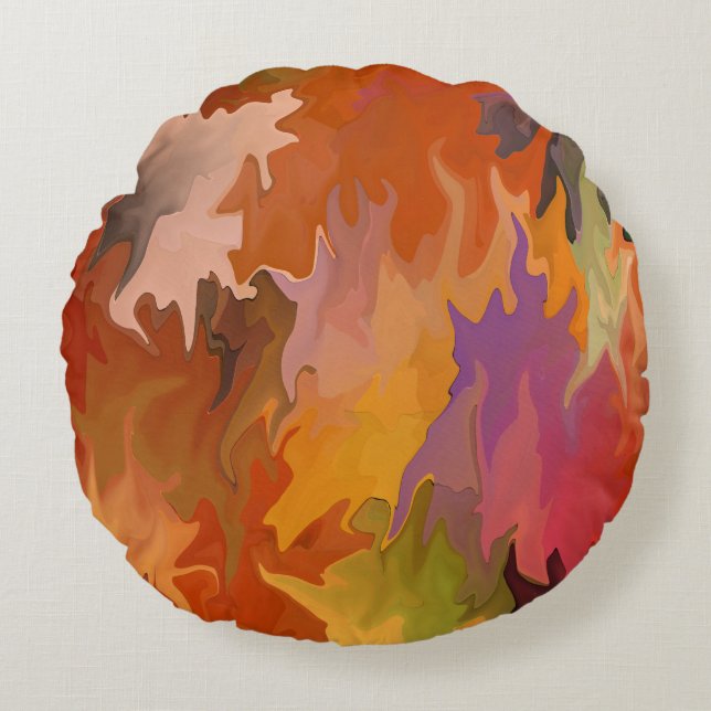 Happy Halloween....... Round Pillow (Front)