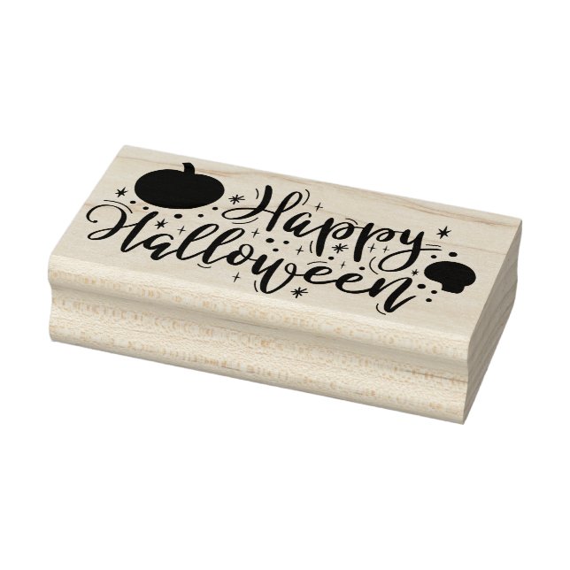 Happy Halloween Rubber Stamp (Stamp)