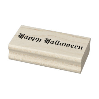 Happy Halloween Rubber Stamp