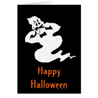 Happy Halloween - Rude Ghost Greeting Card