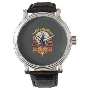 Happy Halloween Scarecrow Jack O Lantern Vector Watch
