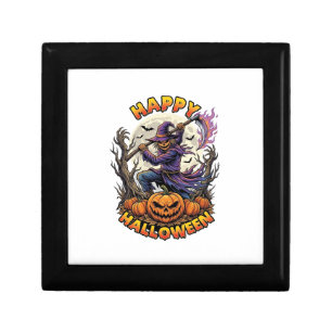 Happy Halloween Scarecrow Reaper Flaming Scythe Fu Gift Box