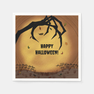 Happy Halloween Scary Hand Napkins