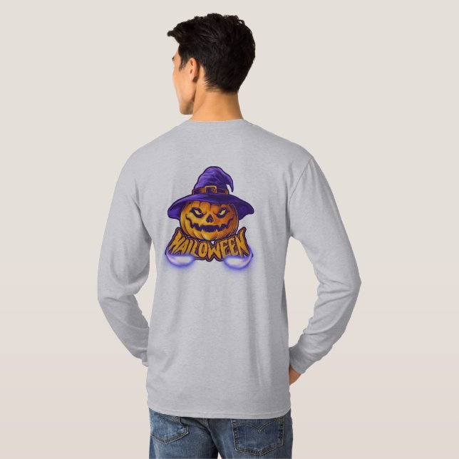 Happy Halloween Scary Jack T-Shirt (Back Full)