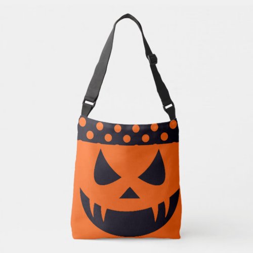 happy Halloween scary   pumpkin Crossbody Bag