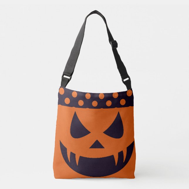 happy Halloween scary   pumpkin Crossbody Bag (Front)