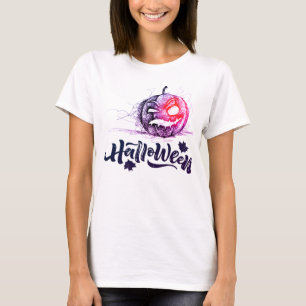 Happy Halloween Scary Pumpkin Face T-Shirt