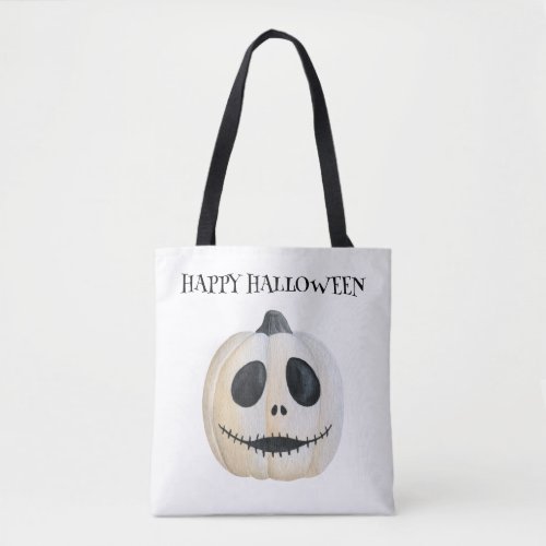 Happy Halloween Scary Pumpkin Tote Bag