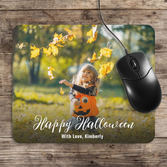 Happy Halloween Script Personalized Mouse Pad (Creator Uploaded)