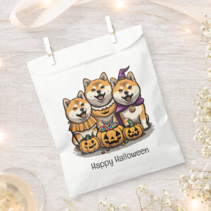 Happy Halloween Shiba Inu Dogs Favor Bag