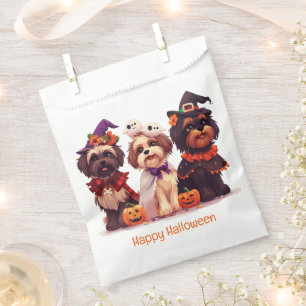 Happy Halloween Shih Tzu Dogs Favor Bag