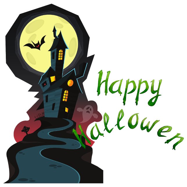 Happy Halloween Sign (Amidst the fog, haunted souls awaken to haunt.)