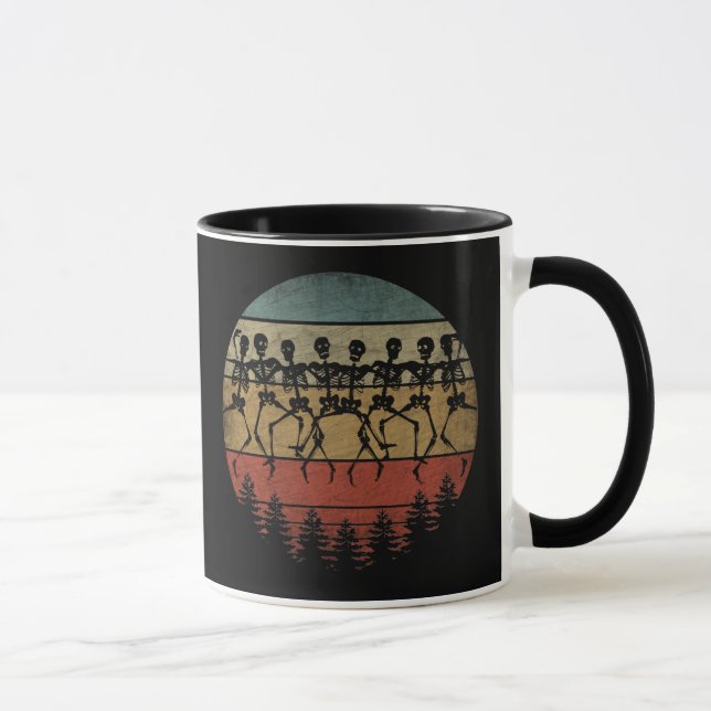 HAPPY HALLOWEEN SKELETON DANCE MUG (Right)