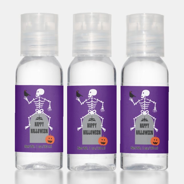 Happy Halloween Skeleton Hand Sanitizer (Set)