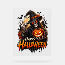 Happy Halloween Skeleton Pumpkin Gift for Men