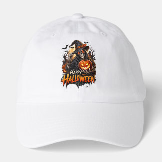 Happy Halloween Skeleton Pumpkin Gift for Men Hat