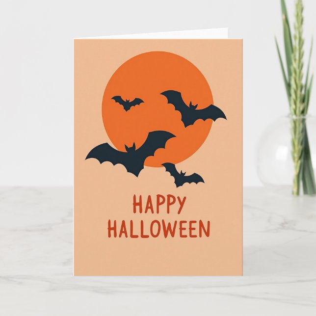 Happy Halloween Soaring Card (Front)