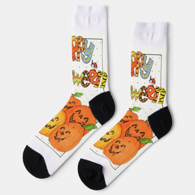Happy Halloween Socks (Left)