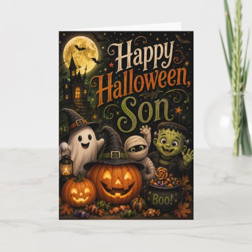Happy Halloween Son Card