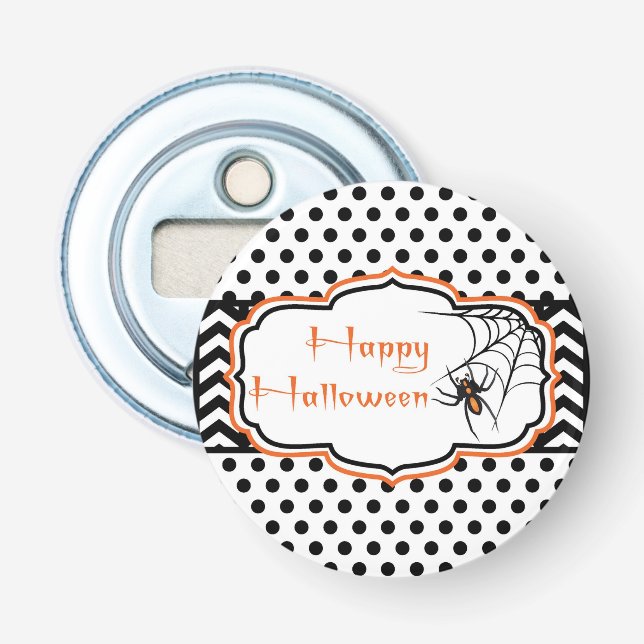 Happy Halloween Spider Bottle Opener (Front)