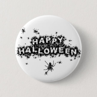 Happy Halloween Spider Button