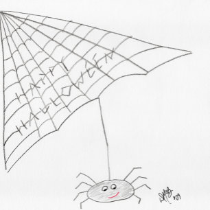 Happy Halloween - Spider Card