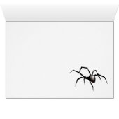 Happy Halloween Spider On Web Cards (Inside Horizontal (Bottom))